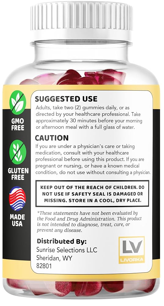 LIVORKA Alpha Bites Original Formula 7 in 1 Gummies - 120 Count - image 6