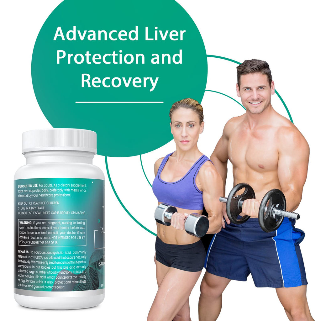 Genogna TUDCA 1100mg-Liver Support Supplement for Detox Cleanse