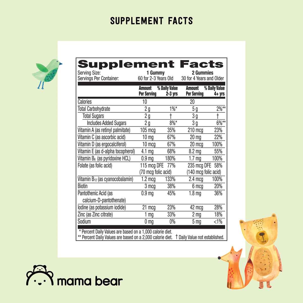 Mama Bear Organic Kids Multivitamin Gummies - 60 Count - image 6