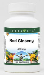 Terravita Red Ginseng 450 mg - 300 Capsules (3 Pack)