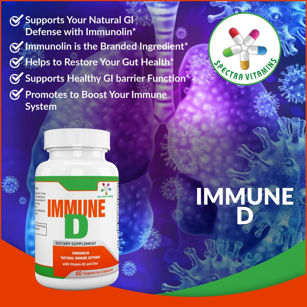 Spectra Vitamins Immune D Support Dietary Supplement - 60 Capsules - image 2