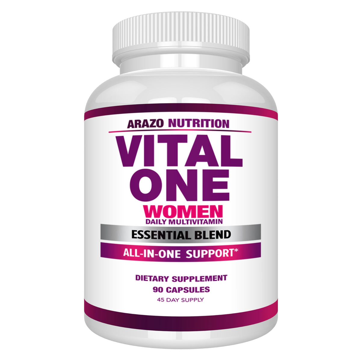 Arazo Nutrition Vital One Multivitamin for Women - 90 Vegan Capsules