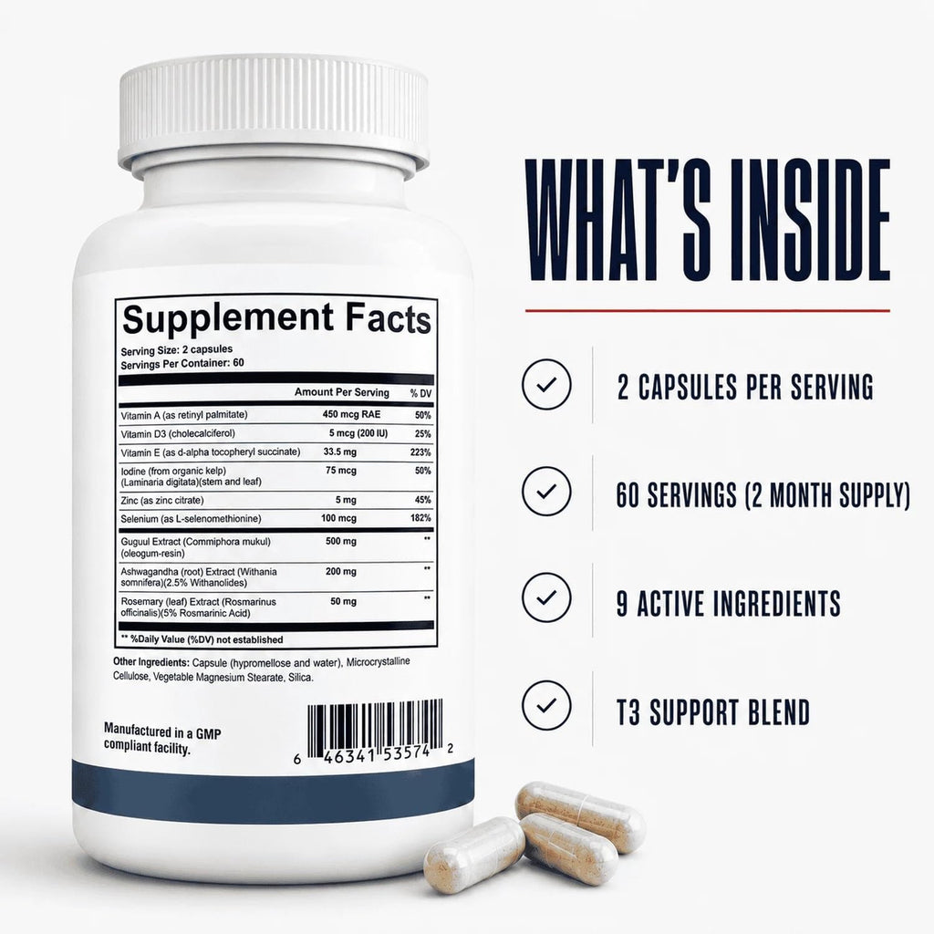 Dr. Westin Childs T3 Conversion Booster Thyroid Supplement - 120 Capsules - image 6