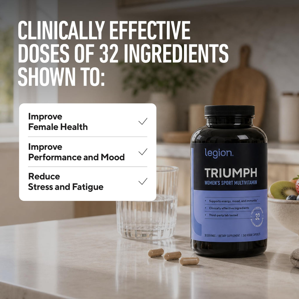 Legion Triumph Women's Sport Multivitamin - 240 Capsules - image 3