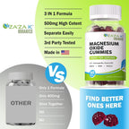 ZA'ZA K ORGANICS Magnesium Oxide Gummies for Sleep - 60 Gummies - image 6