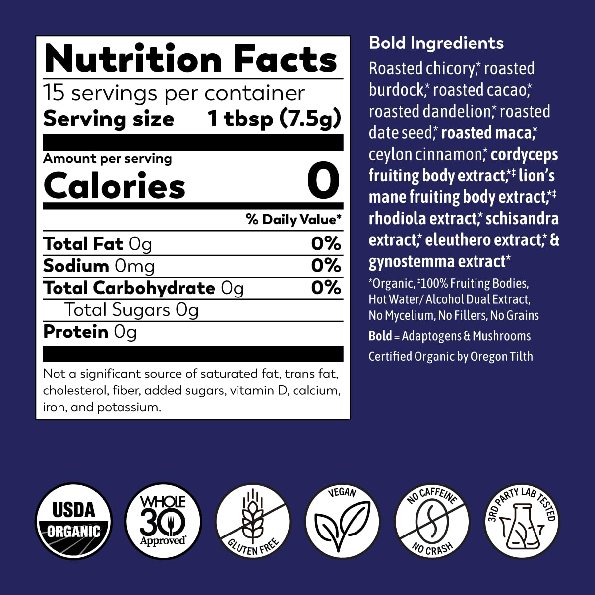 Rasa Koffee Bold Adaptogenic Mushroom Coffee Alternative - 8 oz - image 6