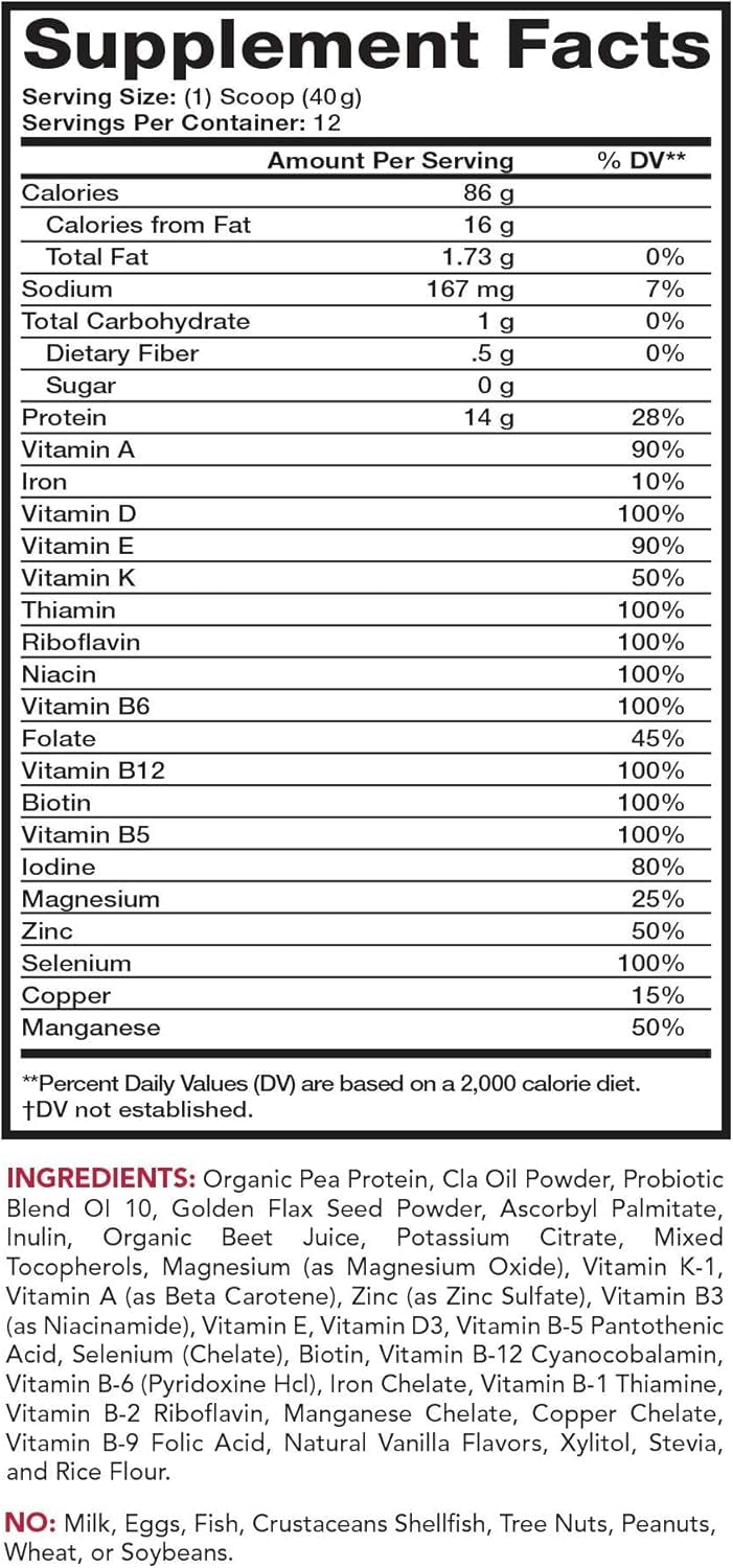Olympian Labs Pure Smoothie Mix Pea Protein Powder - 18.9 oz - image 4