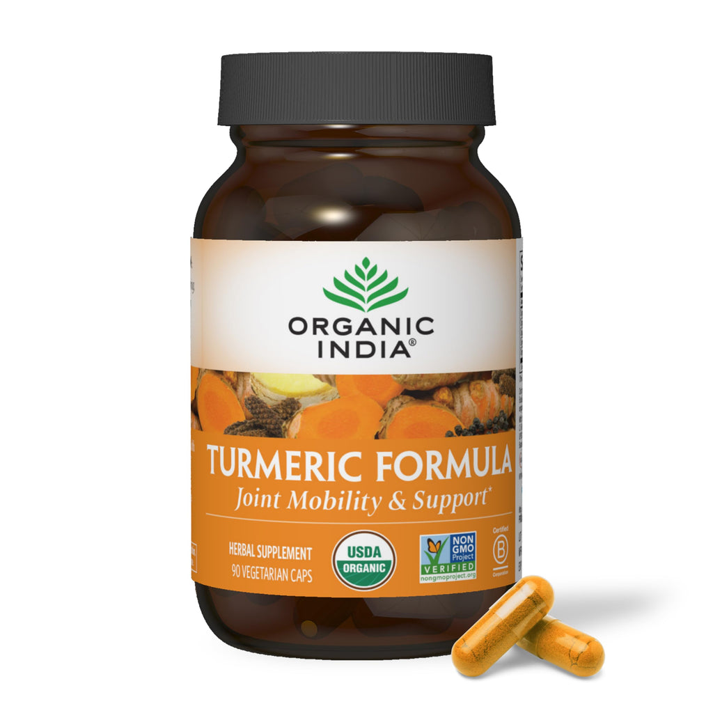 ORGANIC INDIA Turmeric Curcumin with Black Pepper - 90 Capsules