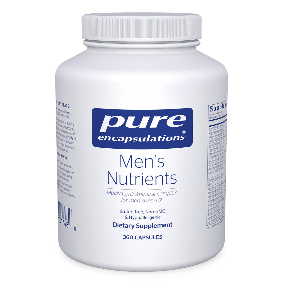 Pure Encapsulations Men's Nutrients Multivitamin - 360 Capsules