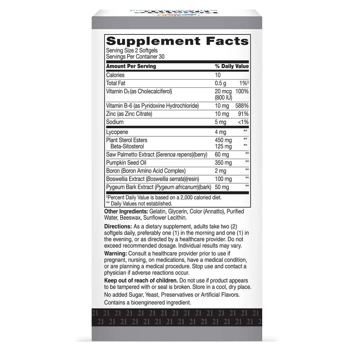 21st Century Prostate Health with Beta-Sitosterol - 60 Softgels - image 5
