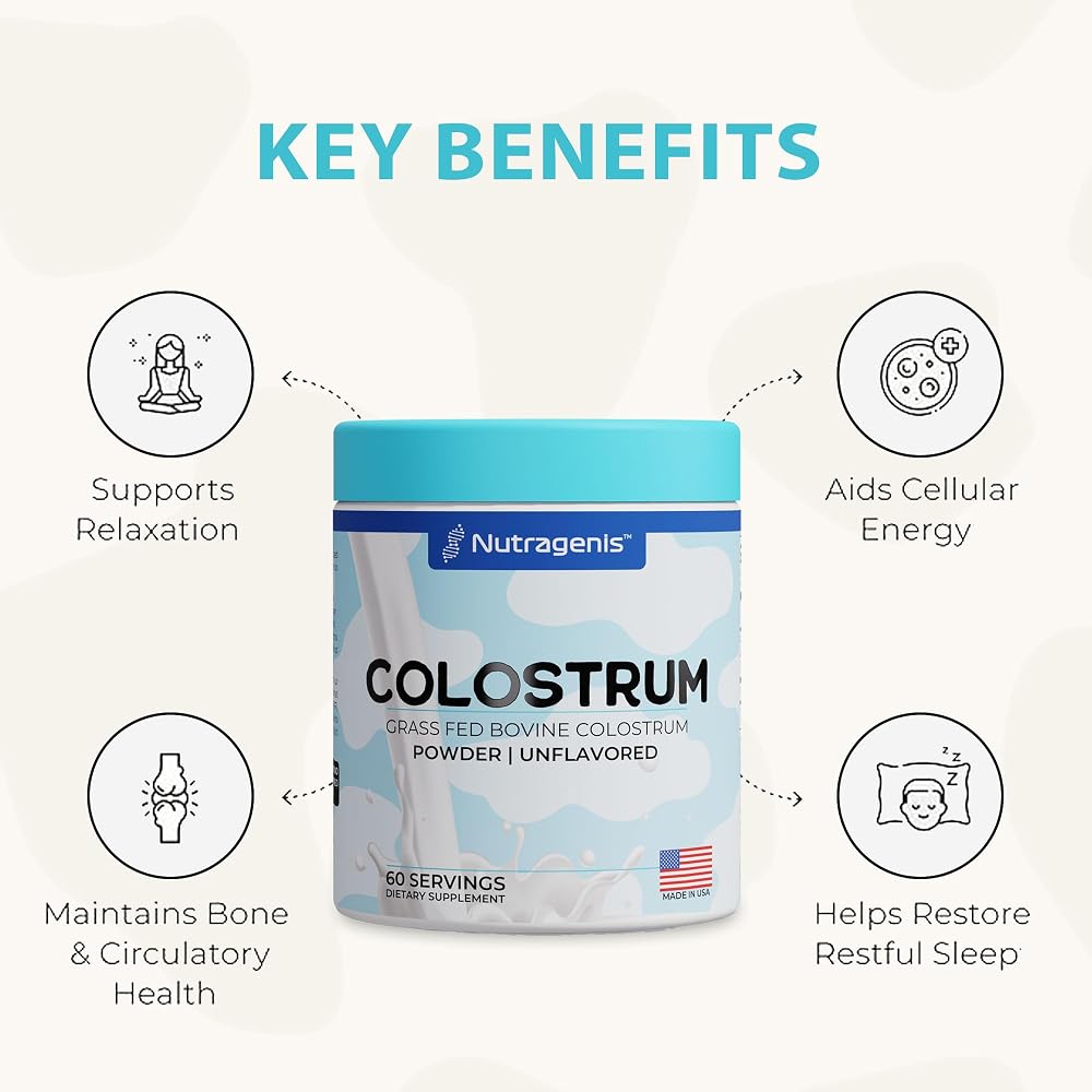 Nutragenis Colostrum Premium Powder for Gut Health & Immunity - 60 Servings - image 5