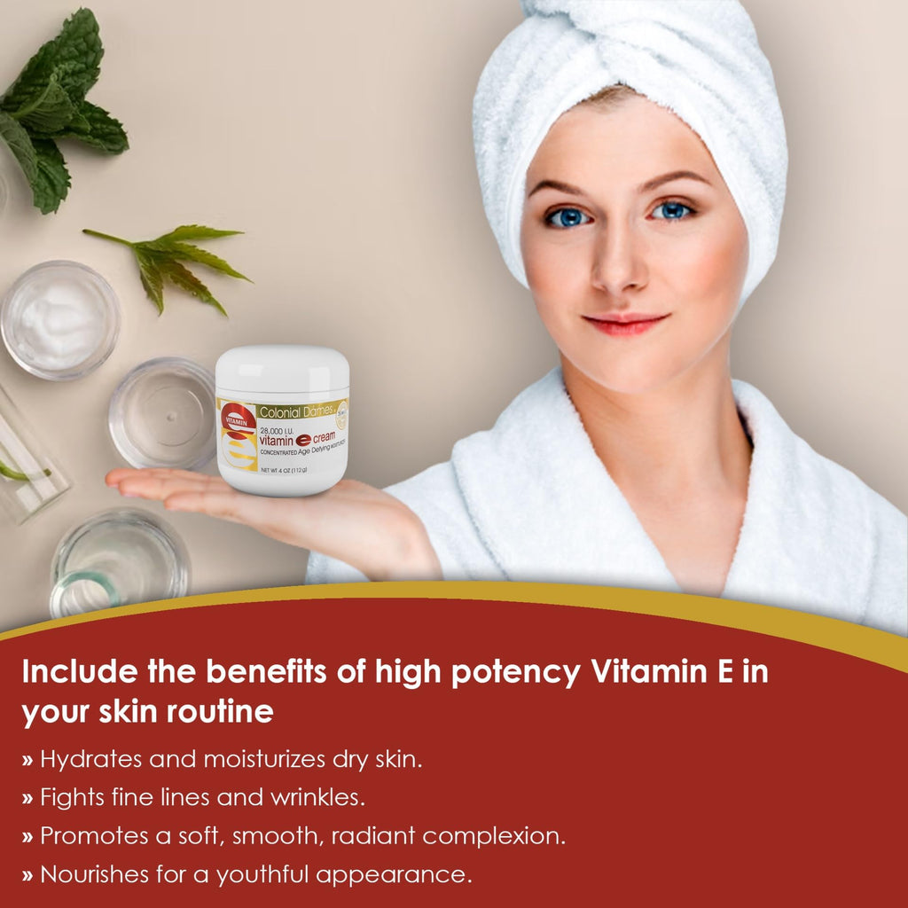 Colonial Dames Vitamin E Moisturizing Cream 28,000 IU - 4 oz - image 5