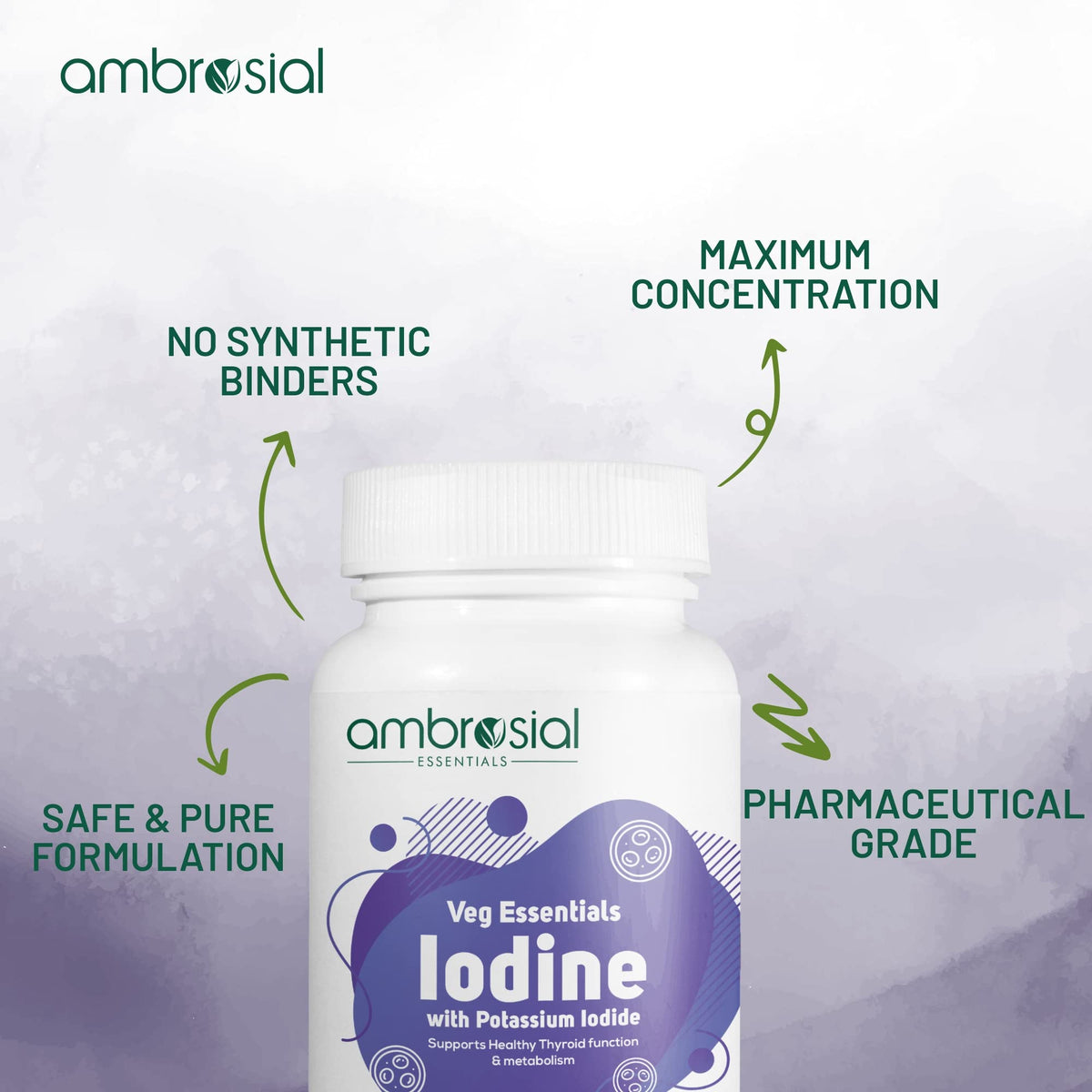 Ambrosial Iodine 5000mcg Tablets - 60 Count - image 5
