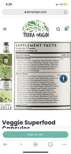 TERRA ORIGIN Veggie Superfood Supplement - 90 Capsules - image 9