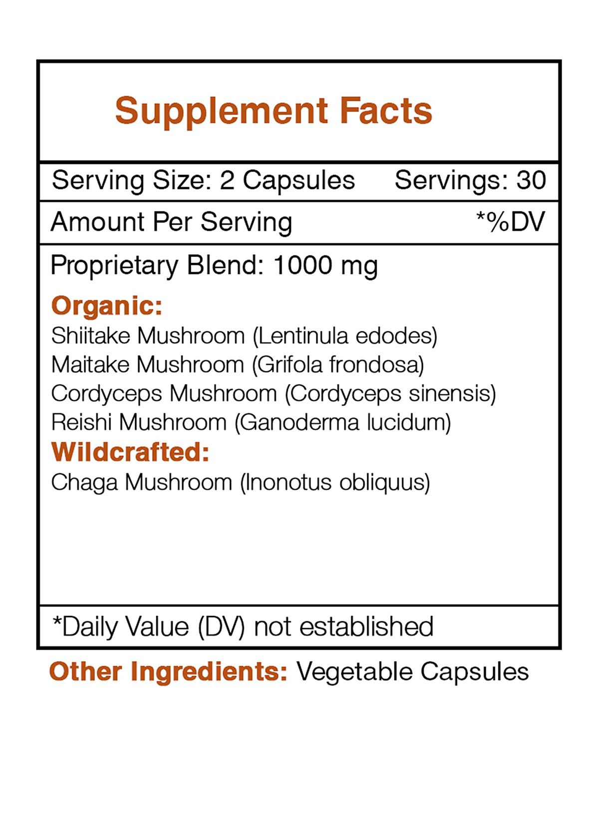 Secrets of the Tribe - Mushrooms Blend
