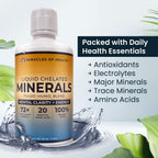 Miracles of Health Liquid Chelated Minerals - 72+ Plant-Based - 32 fl oz - image 3