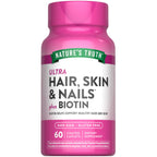 Nature's Truth Hair Skin and Nails with Biotin - 60 Caplets
