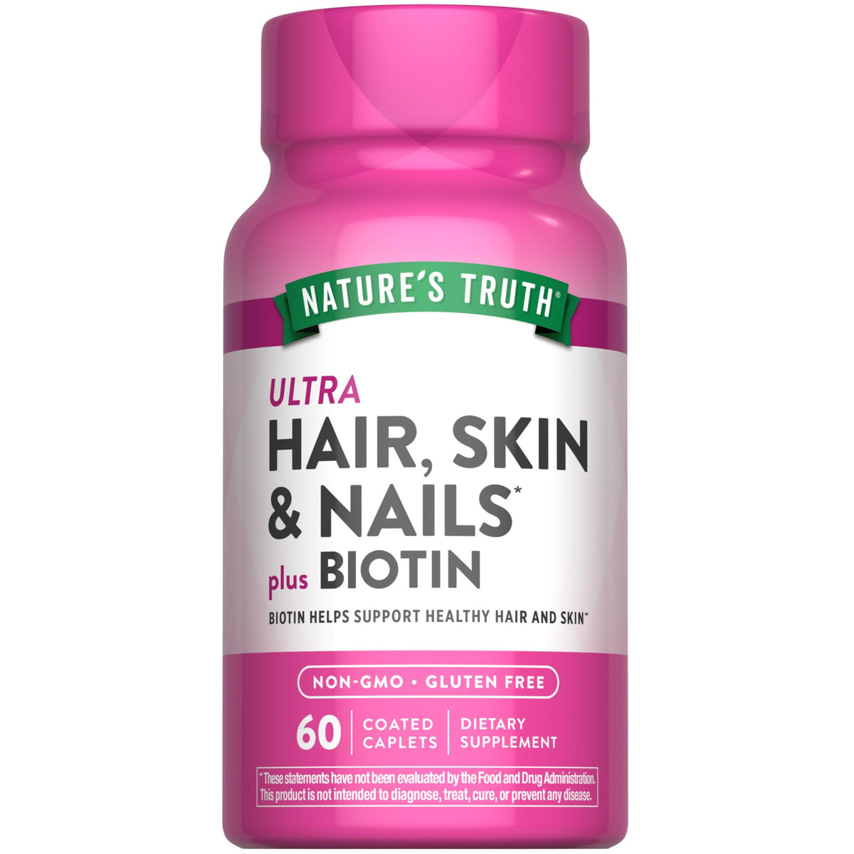 Nature's Truth Hair Skin and Nails with Biotin - 60 Caplets