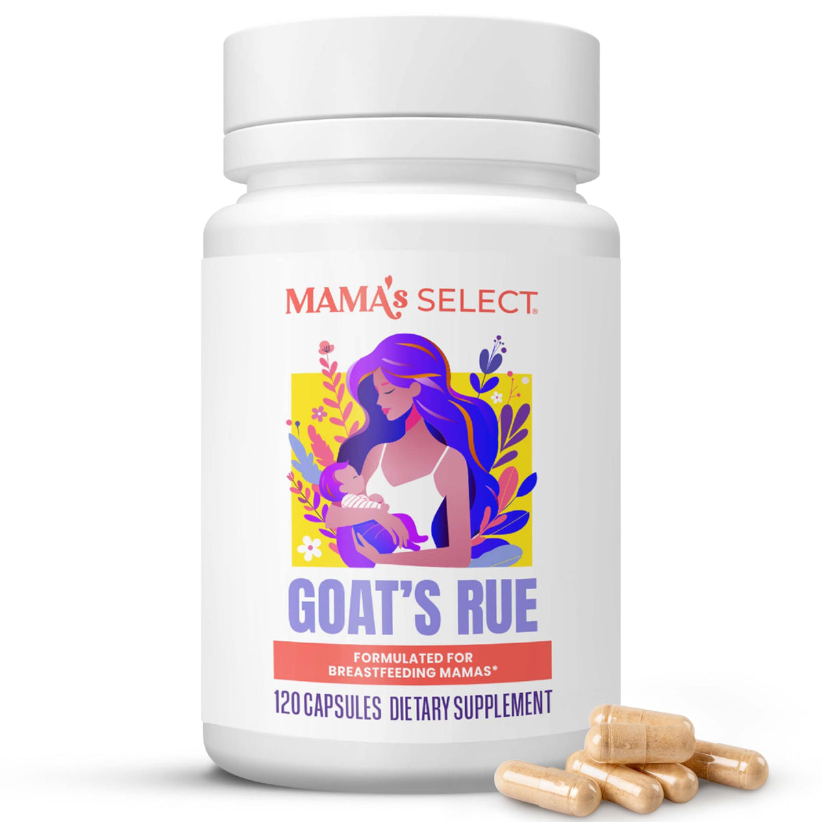 Mama's Select Organic Goat's Rue Lactation Supplement - 120 Capsules