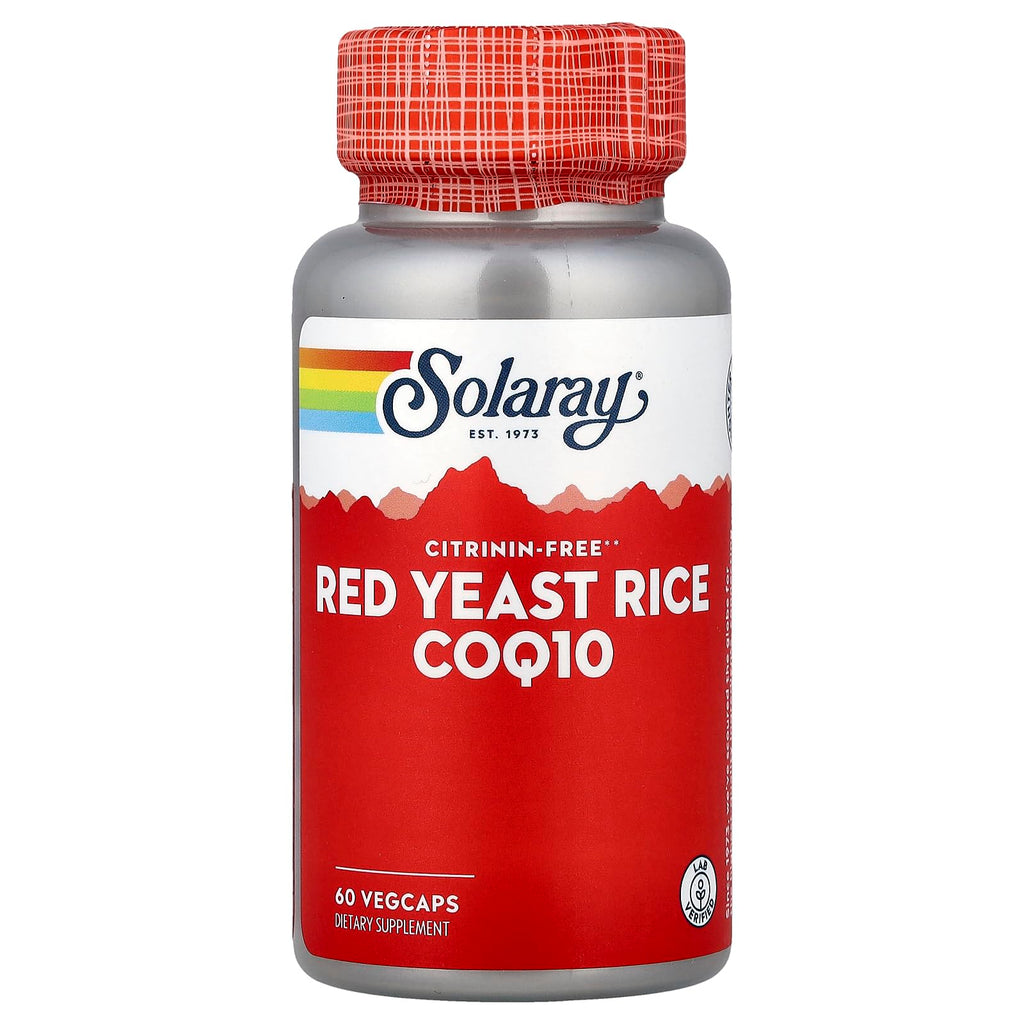 Solaray Red Yeast Rice Plus CoQ-10 - 60 Vegetarian Capsules