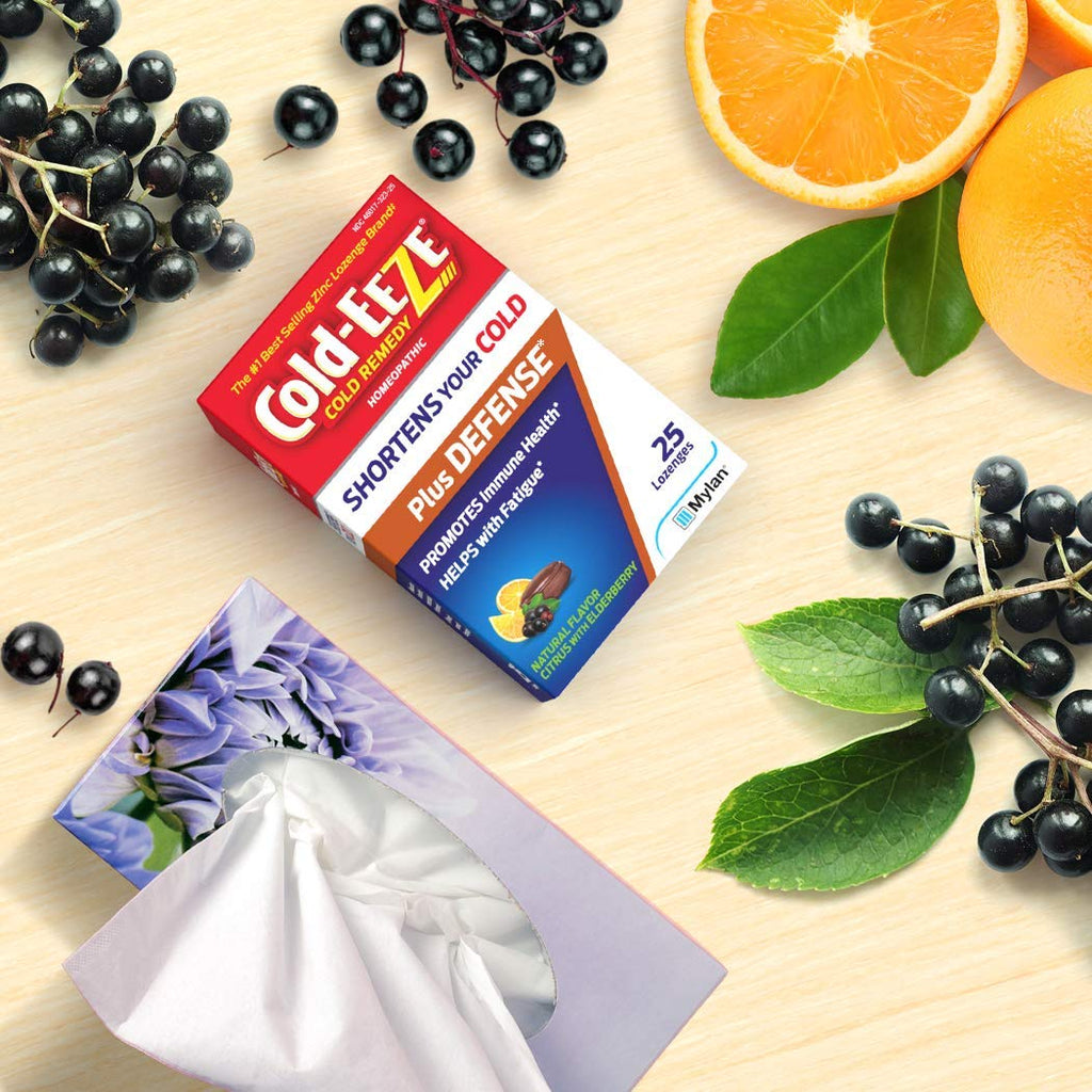 Cold-Eeze Plus Defense Zinc Lozenges, Citrus Elderberry - 25 Count - image 8