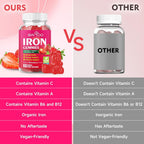 BVIVLOO Vegan Iron Gummies
