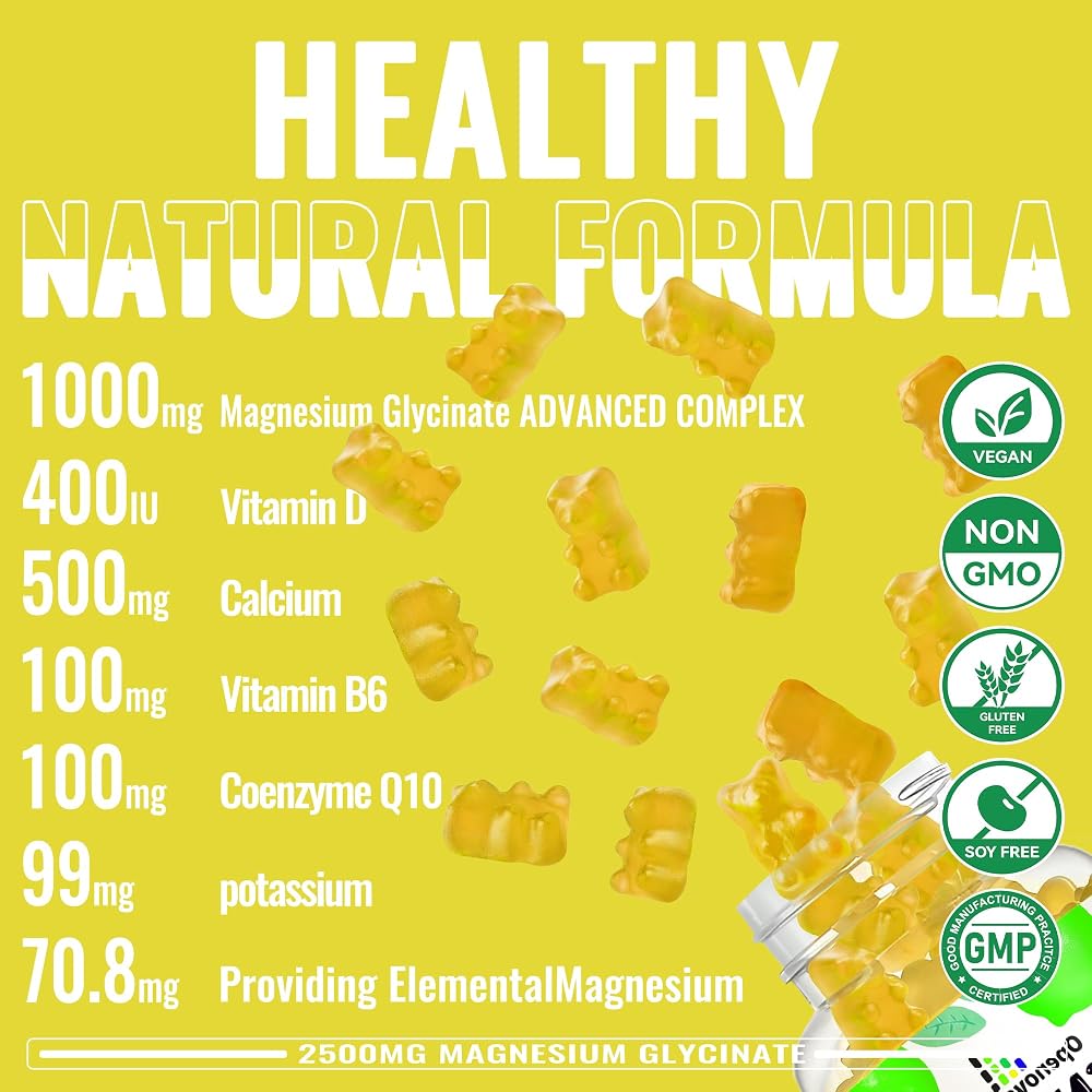 Openovomins Magnesium Glycinate Gummies 2500mg - 90 Gummies - image 2