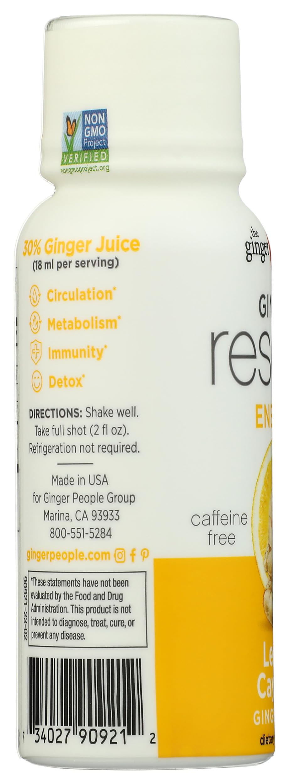 The Ginger People Rescue Ginger Shot Lemon Cayenne - 2 Fl Oz - image 6