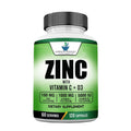 American Standard Supplements Zinc 100mg Vitamin C 1000mg - 120 Capsules