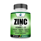 American Standard Supplements Zinc 100mg Vitamin C 1000mg - 120 Capsules