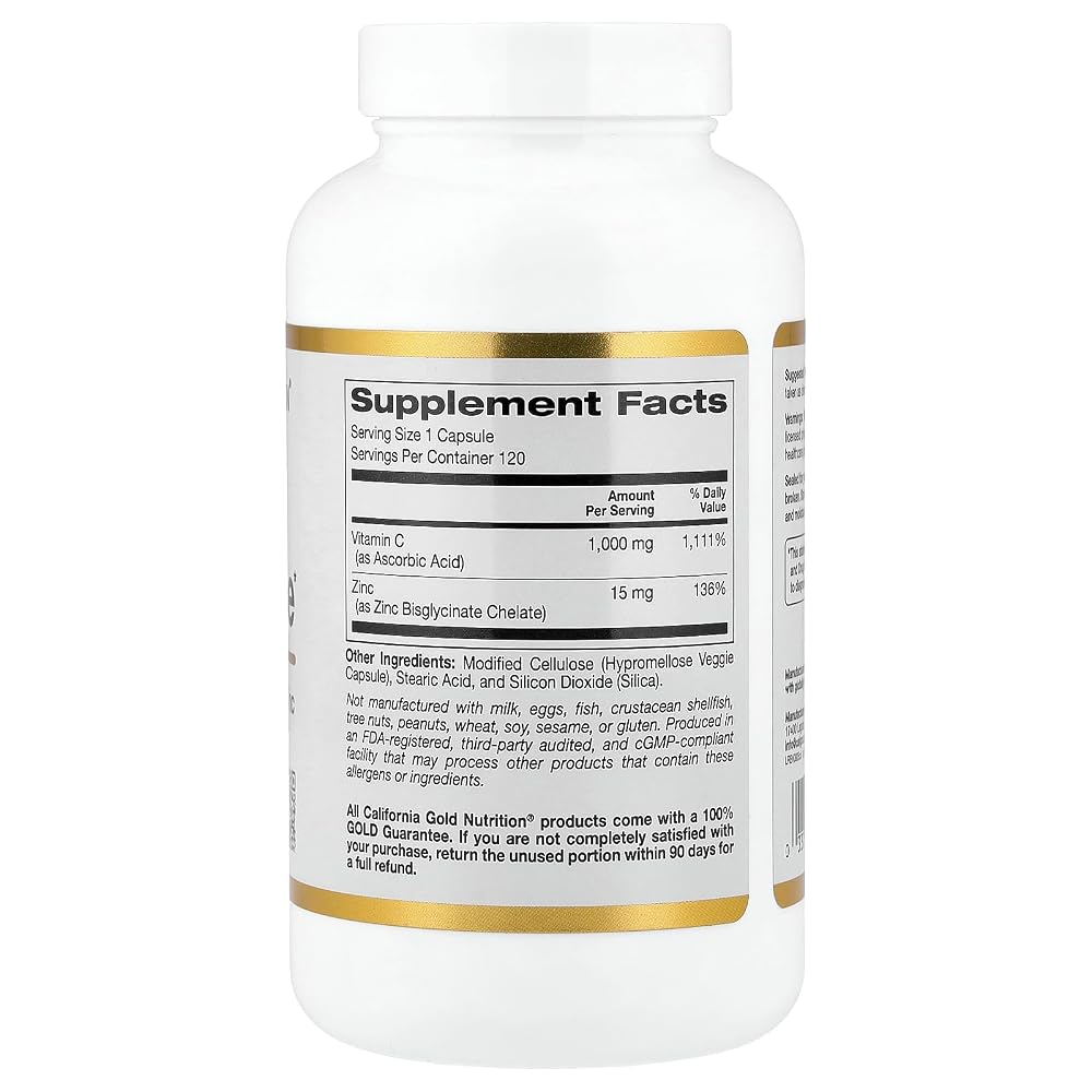 SuperNutrition C-1000 & Zinc Immune Seasonal Support - 120 Capsules - image 2