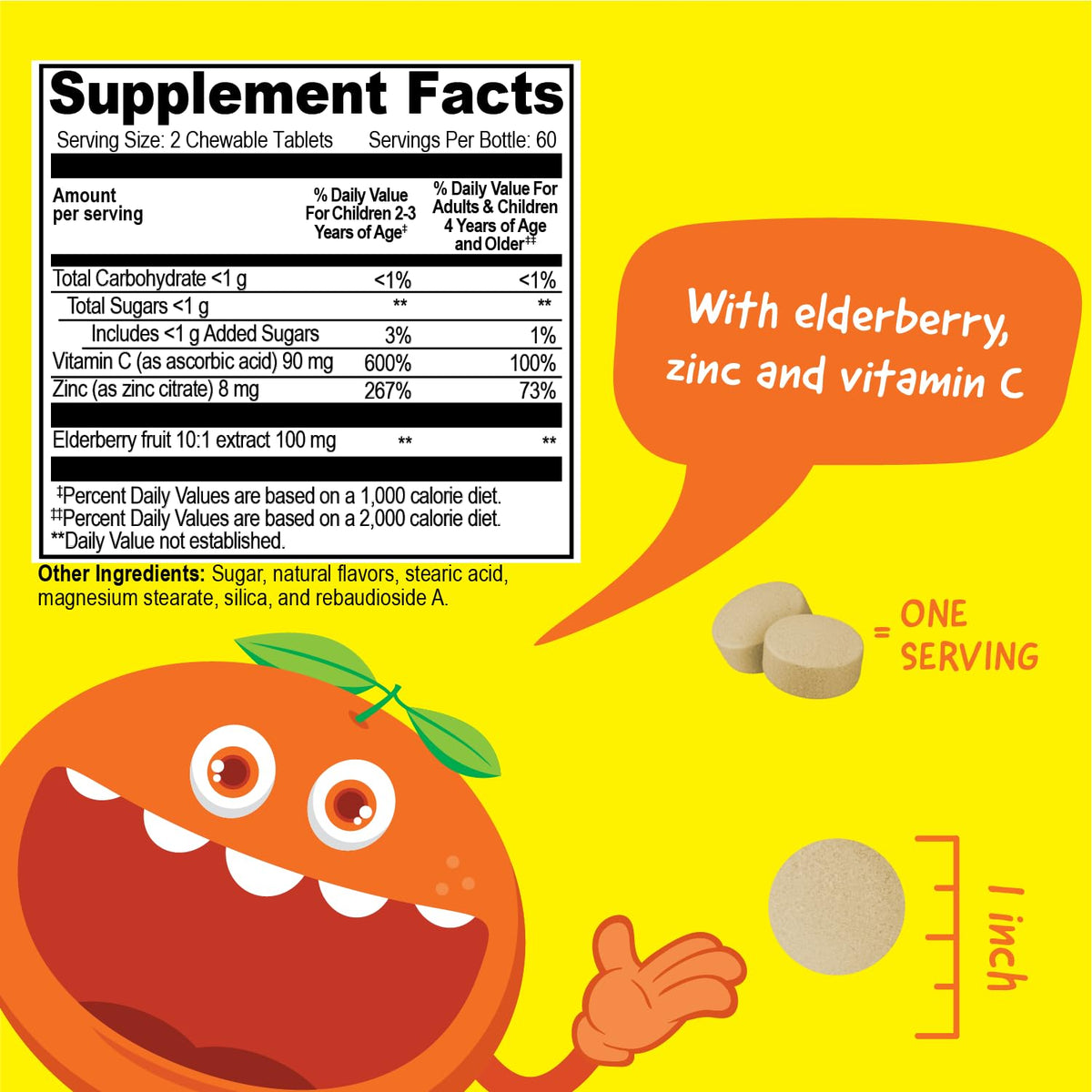 VitaWorks Kids Immune Support Chewable Tablets Mixed Berry - 120 Count - image 2