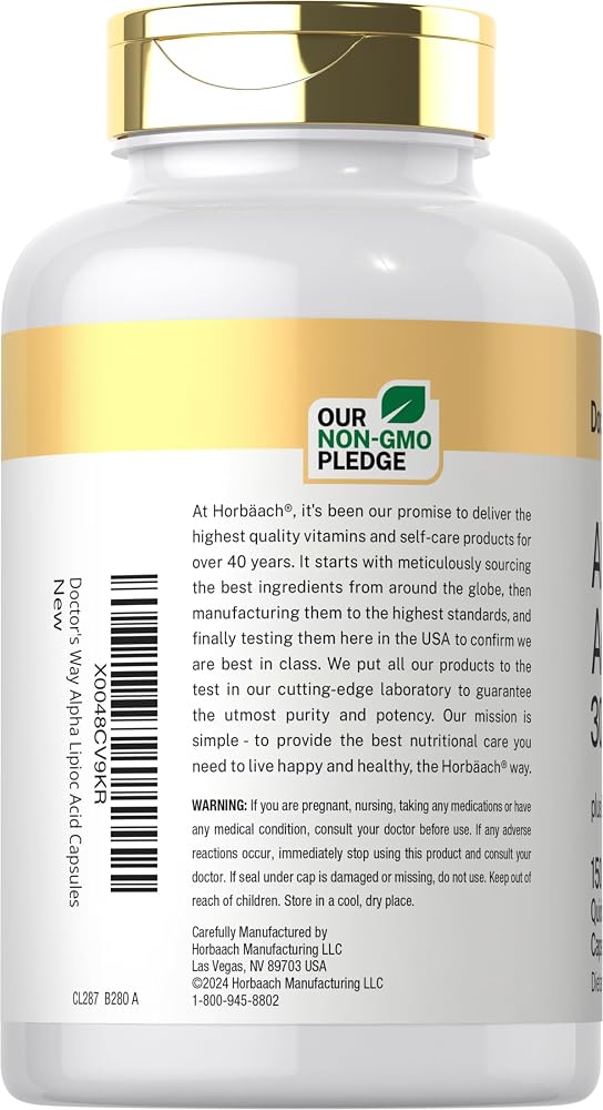 Doctor's Way Alpha Lipoic Acid 300mg - 150 Capsules - image 3