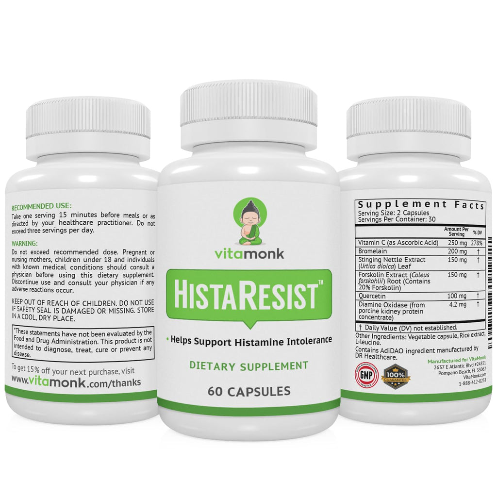 VitaMonk Histamine Blocker Complex with DAO Enzyme - 60 Capsules - image 9