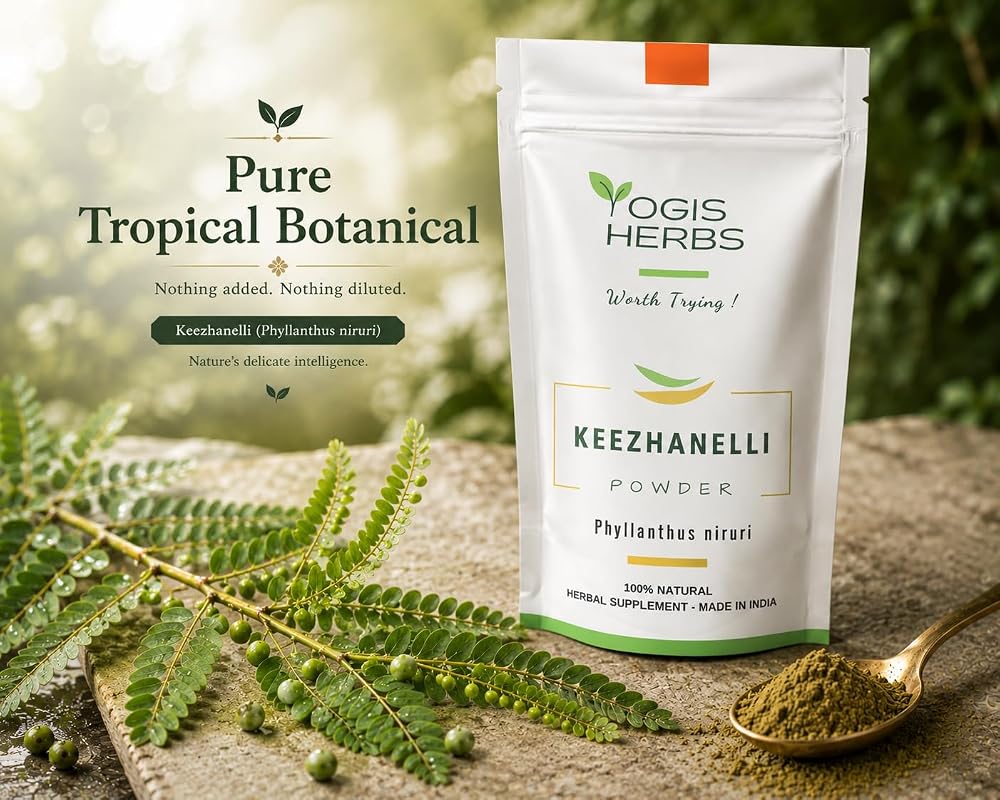 YOGIS HERBS Keezhanelli Powder (Phyllanthus Niruri)