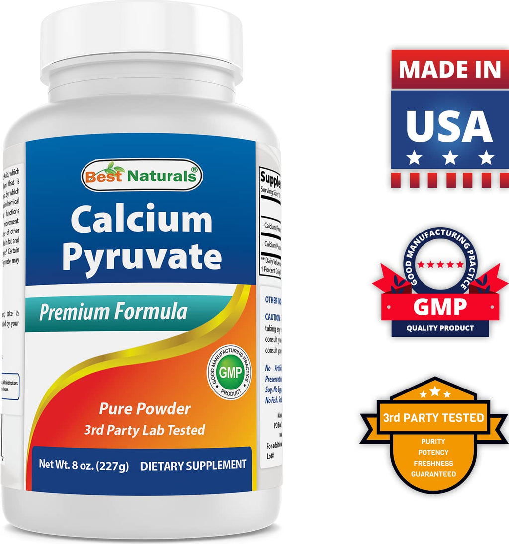 Best Naturals Calcium Pyruvate Powder 8 OZ