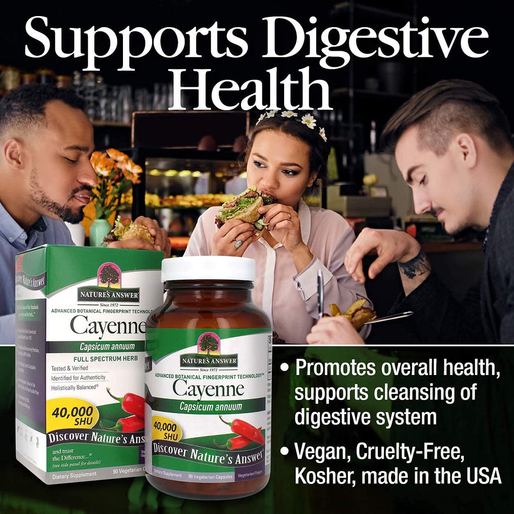 Nature's Answer Cayenne Pepper Powder Capsules - 90 Count - image 4