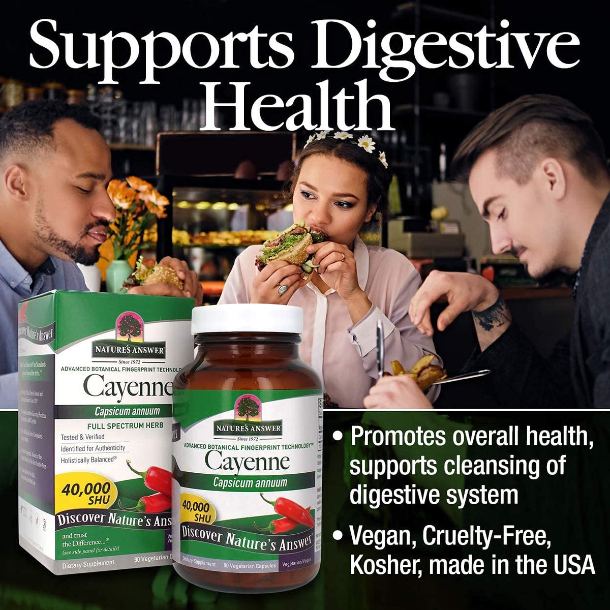 Nature's Answer Cayenne Pepper Powder Capsules - 90 Count - image 4