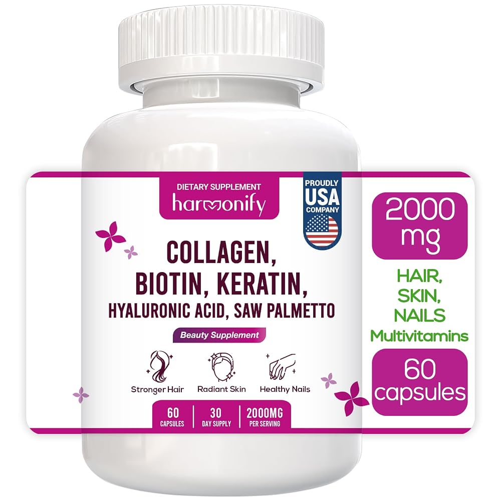 HARMONIFY Collagen Biotin Keratin Hyaluronic Acid Complex - 60 Capsules