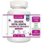 HARMONIFY Collagen Biotin Keratin Hyaluronic Acid Complex - 60 Capsules