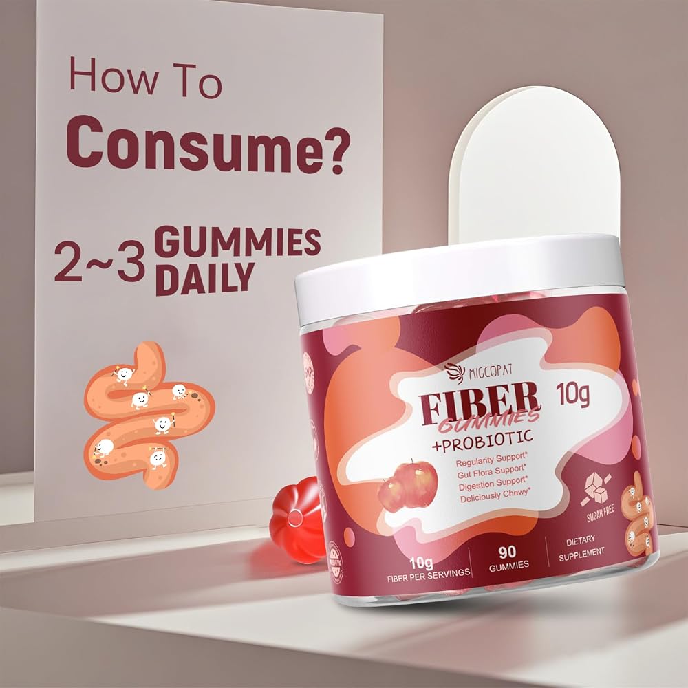 Migcopat Fiber Gummies with Probiotics