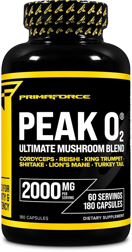 Primaforce Peak O2 Mushroom Blend 2000mg - 180 Capsules