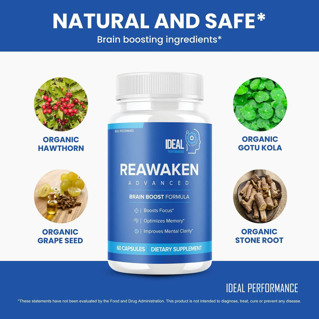 IDEAL PERFORMANCE Reawaken Nootropic Capsules for Brain Health - 120 Capsules - image 4