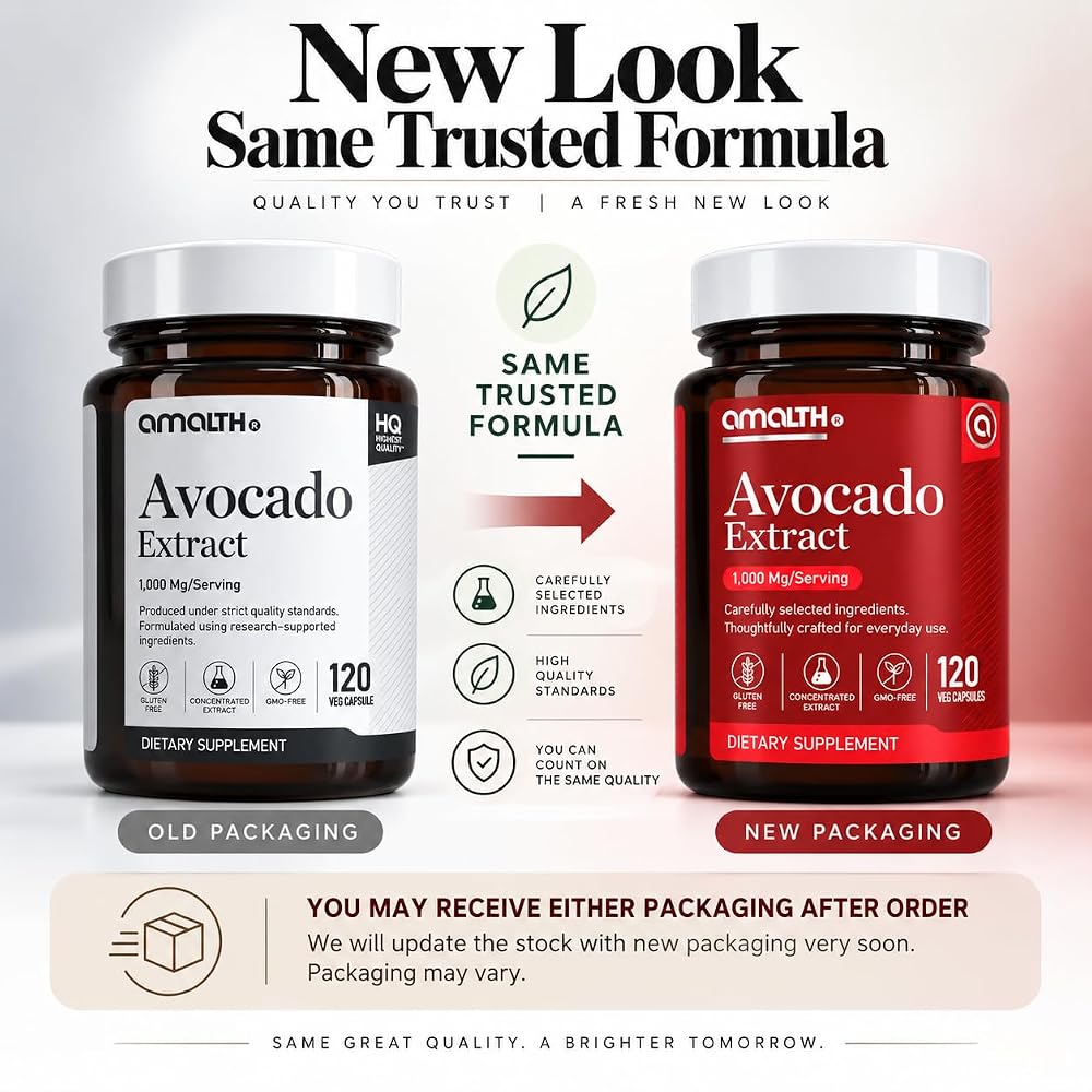 AMALTH Avocado Supplement Fruit Extract 1000mg - 120 Capsules - image 8