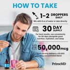 PrimeMD Hair Skin and Nails Vitamins (6810mg) w/Biotin 10000mcg