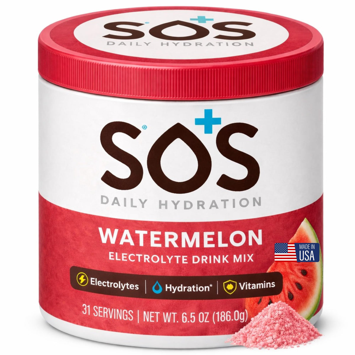 SOS Hydration Electrolyte Powder Drink Mix