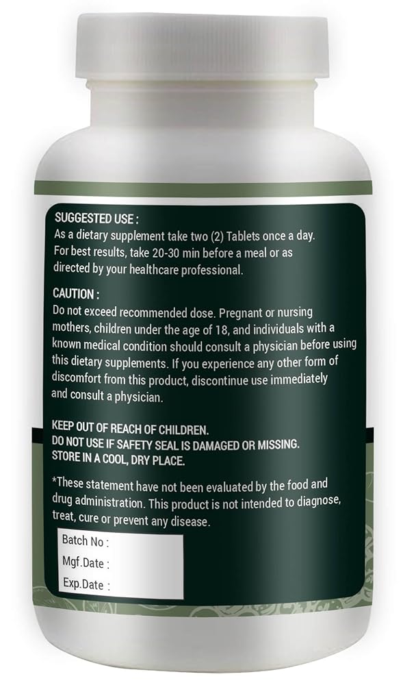 WAY 4 ORGANIC W4O Moringa Tablets with Turmeric and Black Pepper