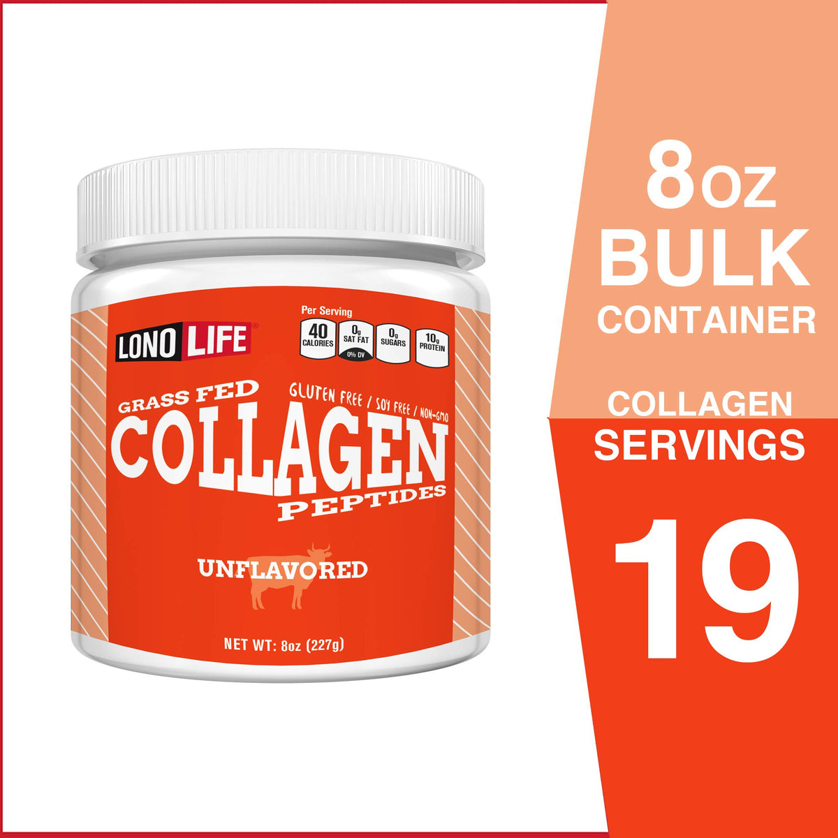 LonoLife Collagen 8oz Bulk Pouch
