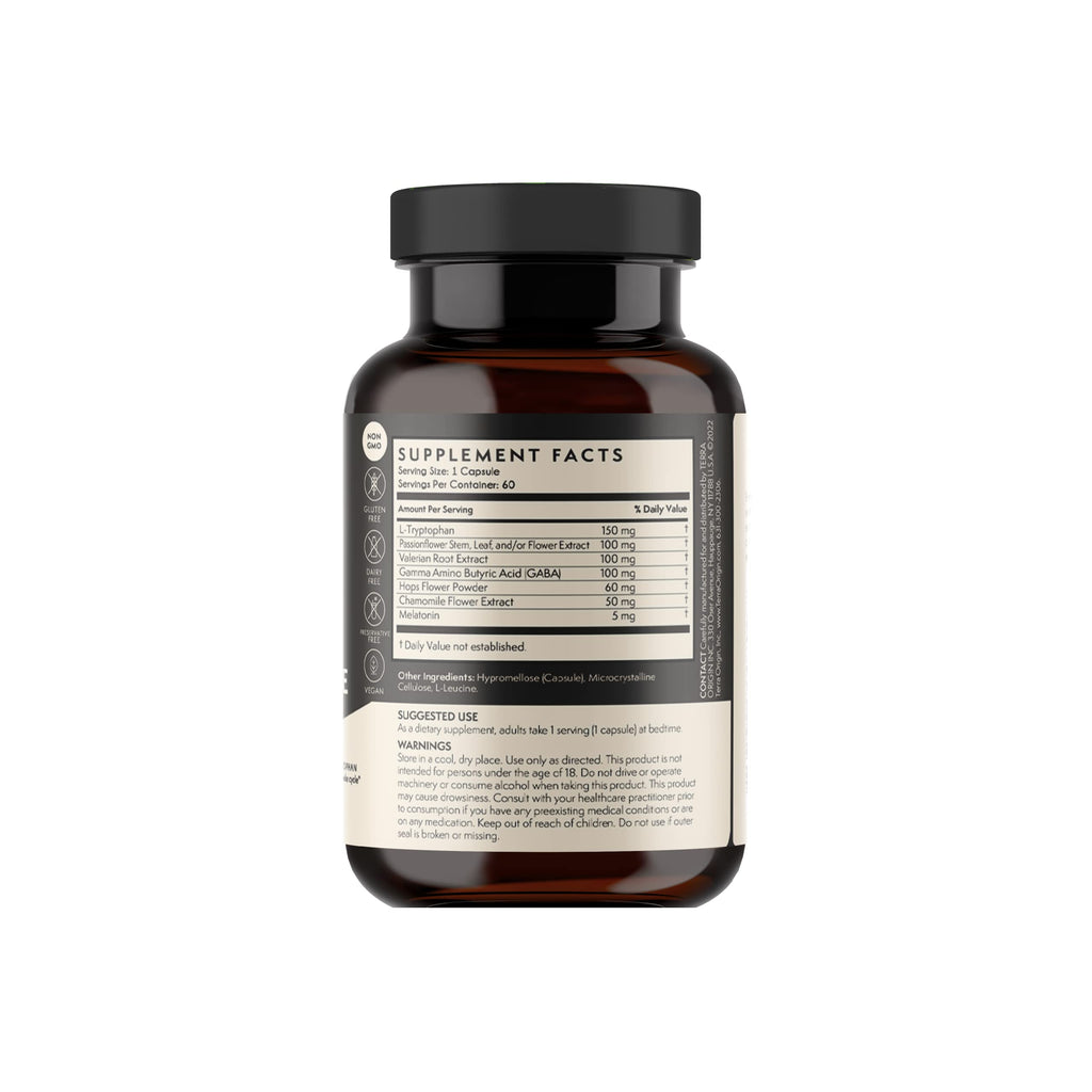 TERRA ORIGIN Healthy Sleep & Wake Natural Sleep Aid - 60 Capsules - image 2