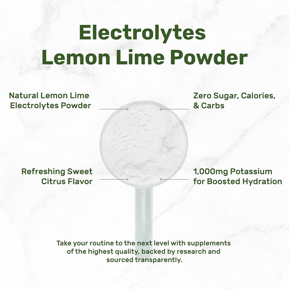 DEAL SUPPLEMENT Electrolytes Powder Lemon Lime - 69 Servings - image 3